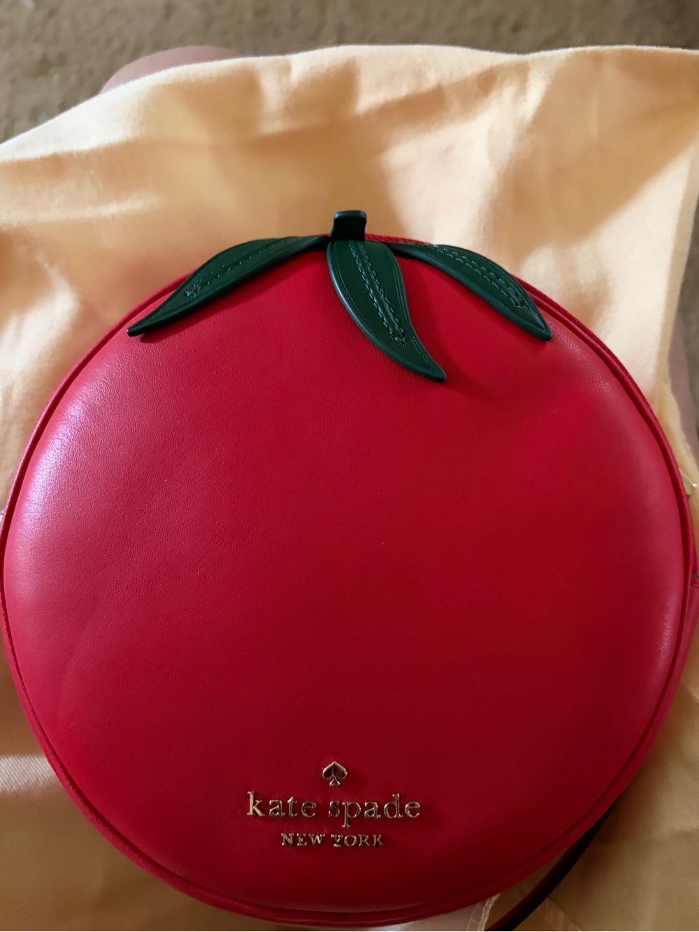 Kate Spade double mangia tomato crossbody bag